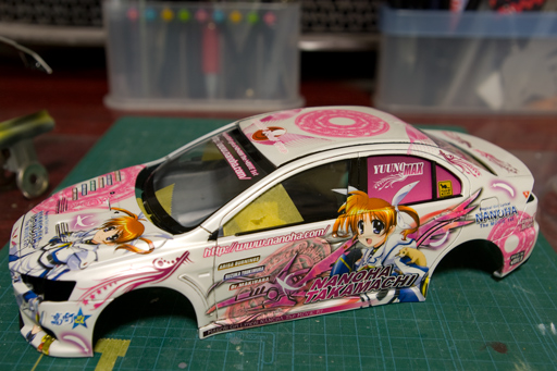 痛車 魔法少女リリカルなのは チェイサー RX-7 ランエボX デカール