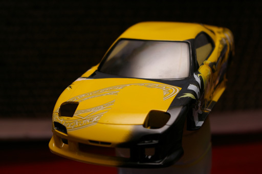 ミニッツ用ボディ マツダ RX-7 FD3S 後期型 イエロー【R246-1141